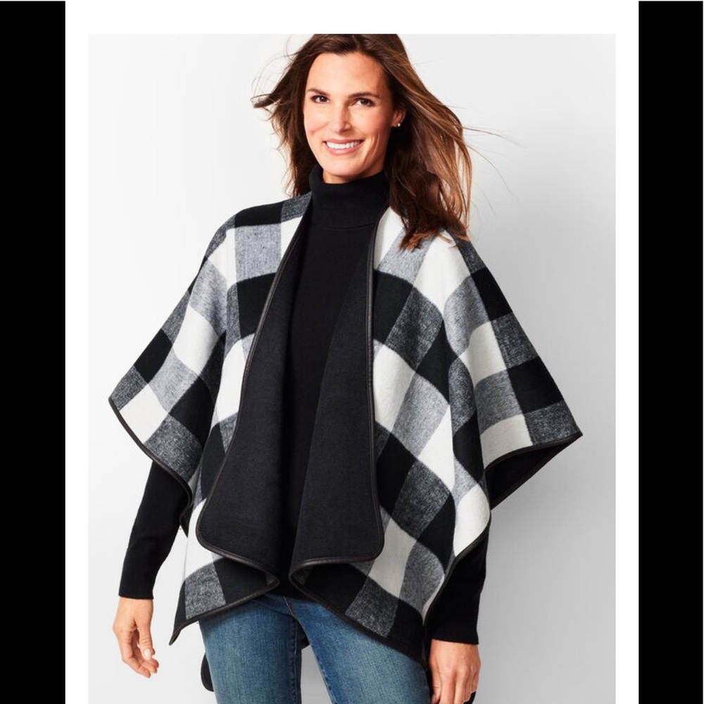 Talbots reversible poncho. Size sx/s